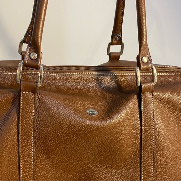 Brown Leather Duffel Bag - Made Italy 🇮🇹 Offers Welcomed - Picture 10 of 16